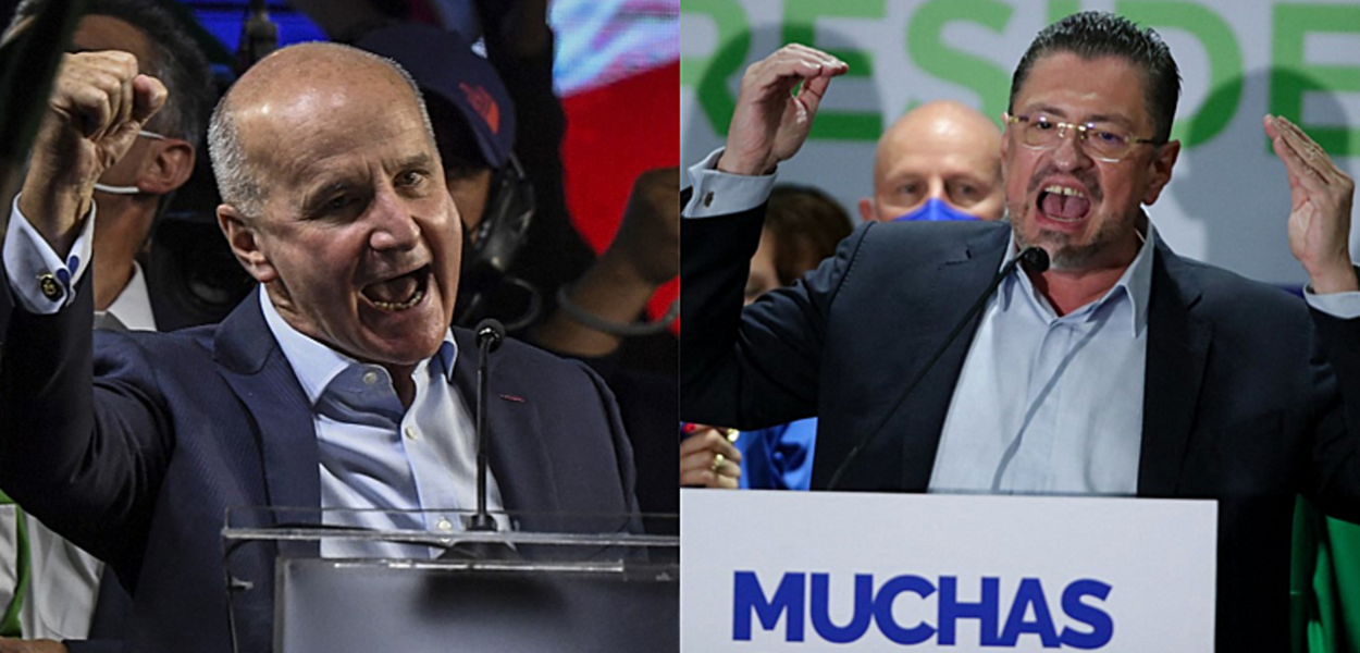 Ex-presidente José María Figueres e ex-ministro da Fazenda Rodrigo Chaves