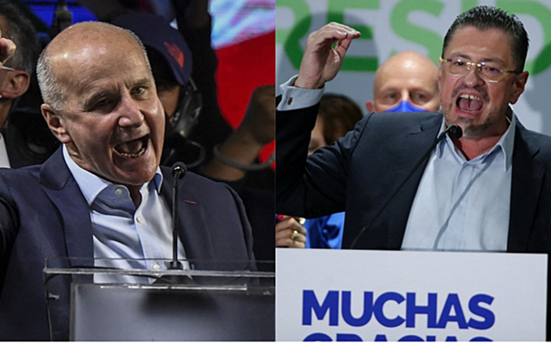 Ex-presidente José María Figueres e ex-ministro da Fazenda Rodrigo Chaves