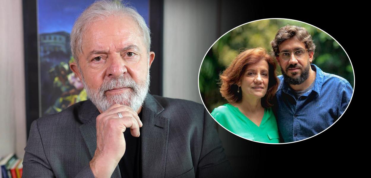 Lula, Míriam e Matheus Leitão