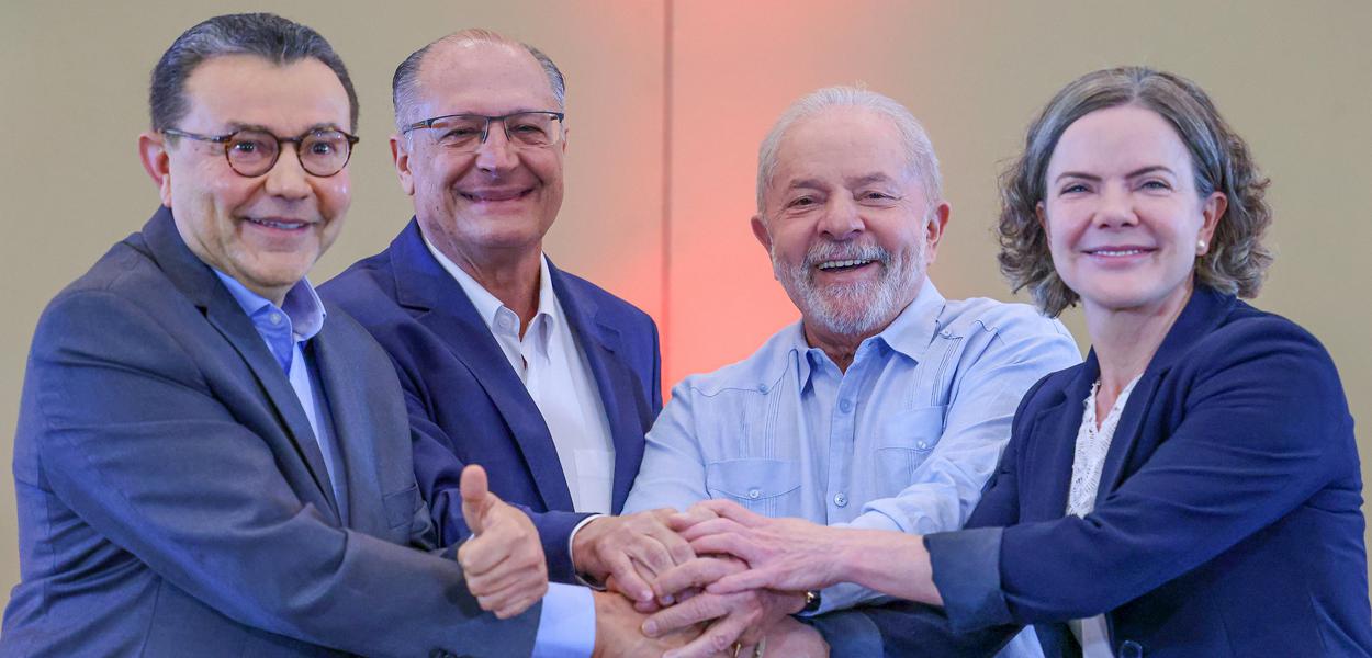 Carlos Siqueira, Geraldo Alckmin, Lula e Gleisi Hoffmann