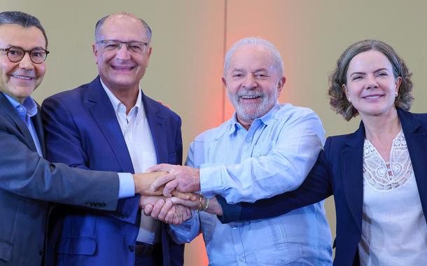 Dirigentes de PT e PSB confirmam Geraldo Alckmin como vice na chapa em que Luiz Inácio Lula da Silva disputará a Presidência da República.