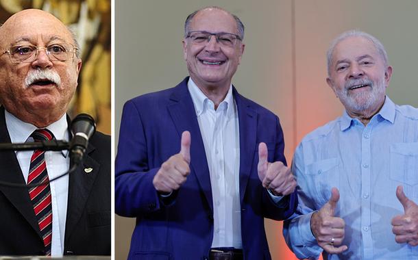 Roberto Amaral, ex-governador Geraldo Alckmin e ex-presidente Luiz Inácio Lula da Silva