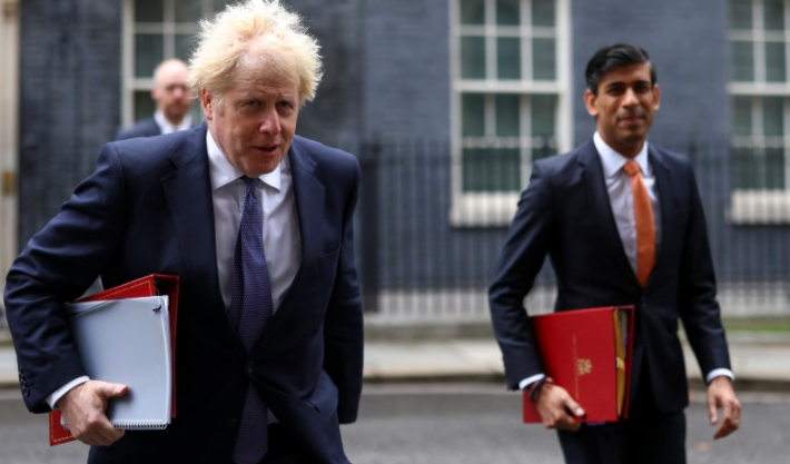 Boris Johnson e Rishi Sunak