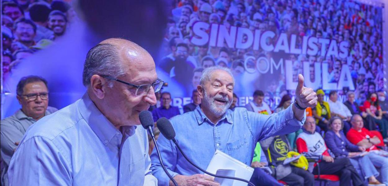 Geraldo Alckmin e o ex-presidente Luiz Inácio Lula da Silva