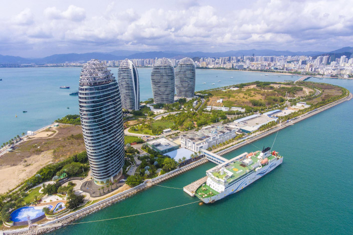 Porto de livre comércio de Hainan, na China