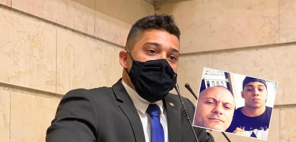 Gabriel Monteiro e o advogado Sandro Figueiredo