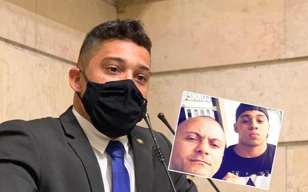 Gabriel Monteiro e o advogado Sandro Figueiredo