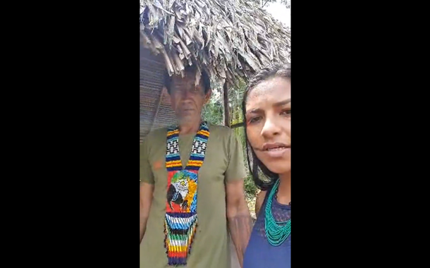 Lideranças indígenas do povo Xipaia