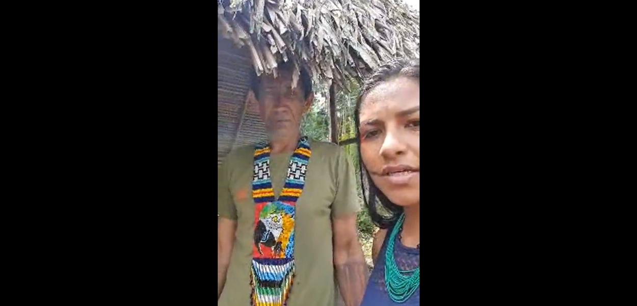 Lideranças indígenas do povo Xipaia