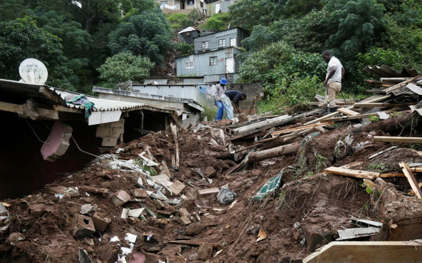 Chuvas atingem Kwazulu Natal, na África do Sul