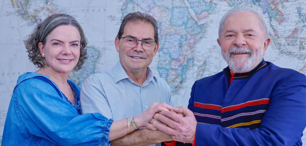 Gleisi Hoffmann, Paulinho da Força e Lula