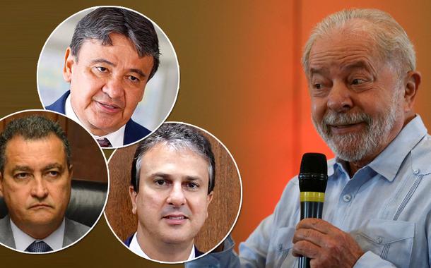 Wellington Dias, Rui Costa, Camilo Santana e Lula