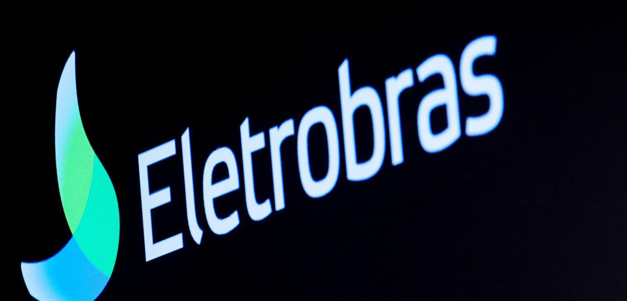 Logo da Eletrobras em painel na bolsa de Nova York