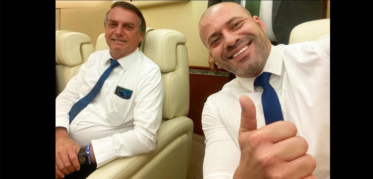 Jair Bolsonaro e Daniel Silveira