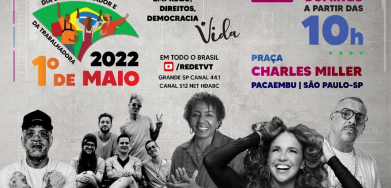 Cartaz de convocação da manifestação de Primeiro de Maio