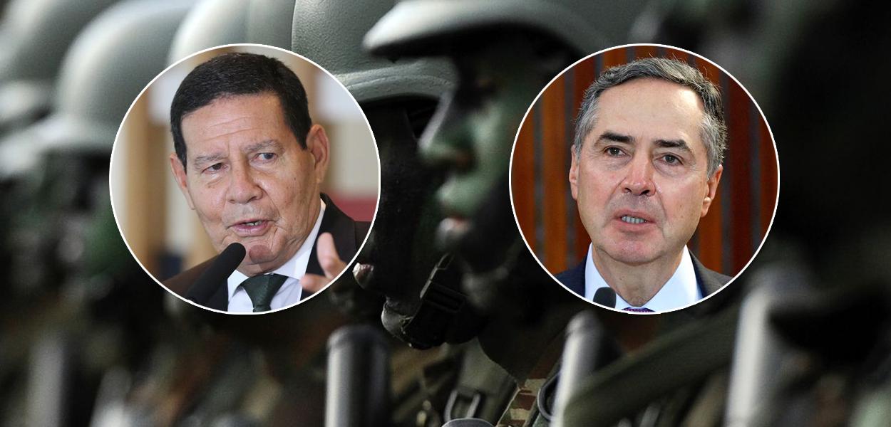 Hamilton Mourão e Luís Roberto Barroso