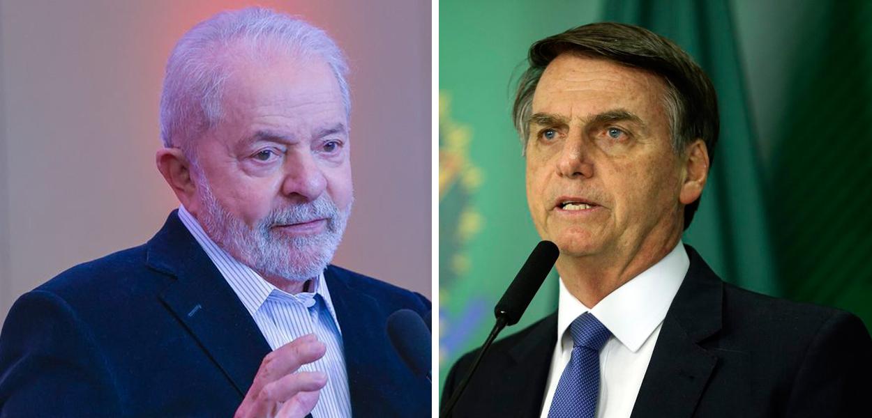 Lula e Jair Bolsonaro