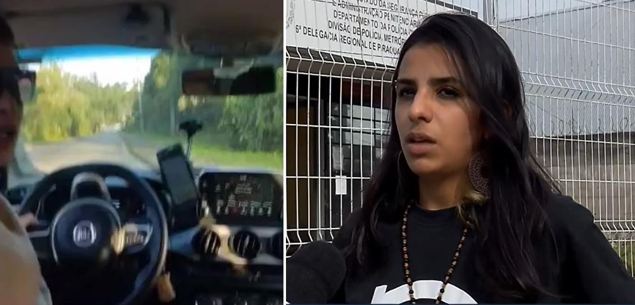 Motorista da 99 e Dayane Padilha