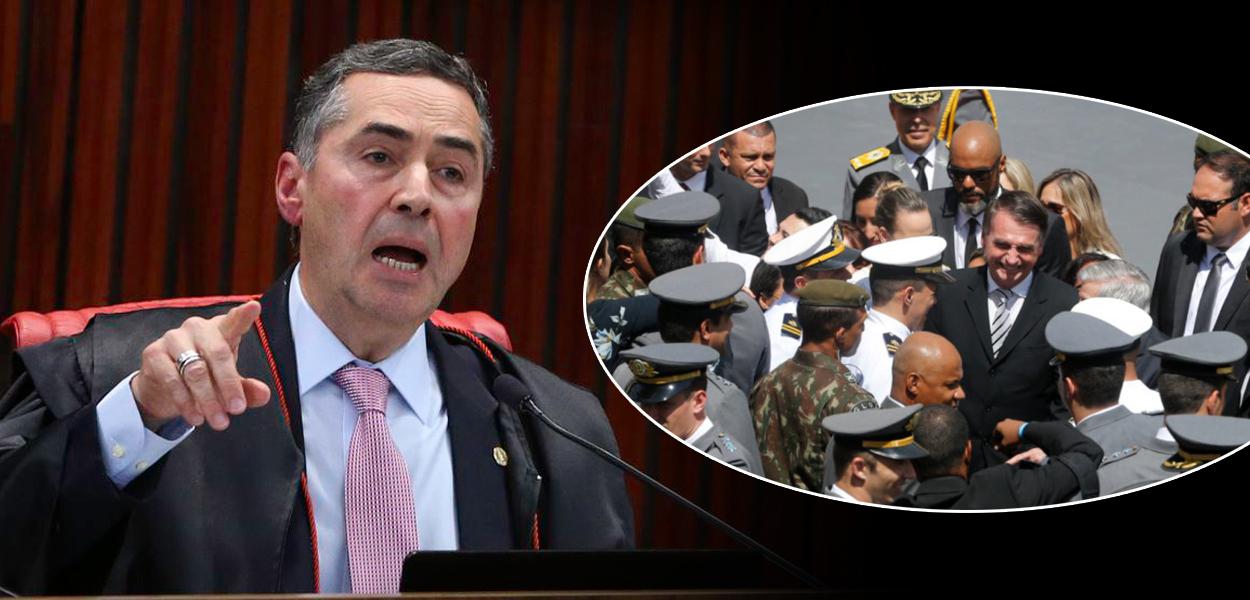 Luis Roberto Barroso, Jair Bolsonaro e militares