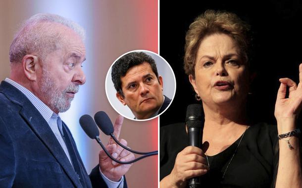 Lula, Sergio Moro e Dilma Rousseff