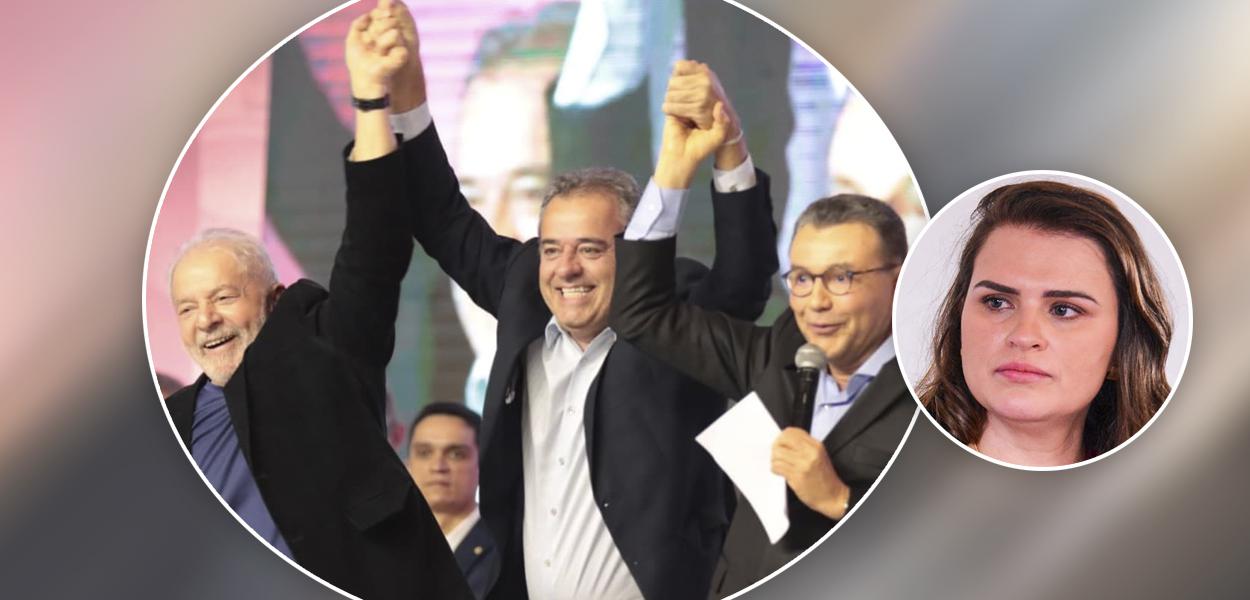 Lula com Danilo Cabral  e Carlos Siqueira; Marília Arraes