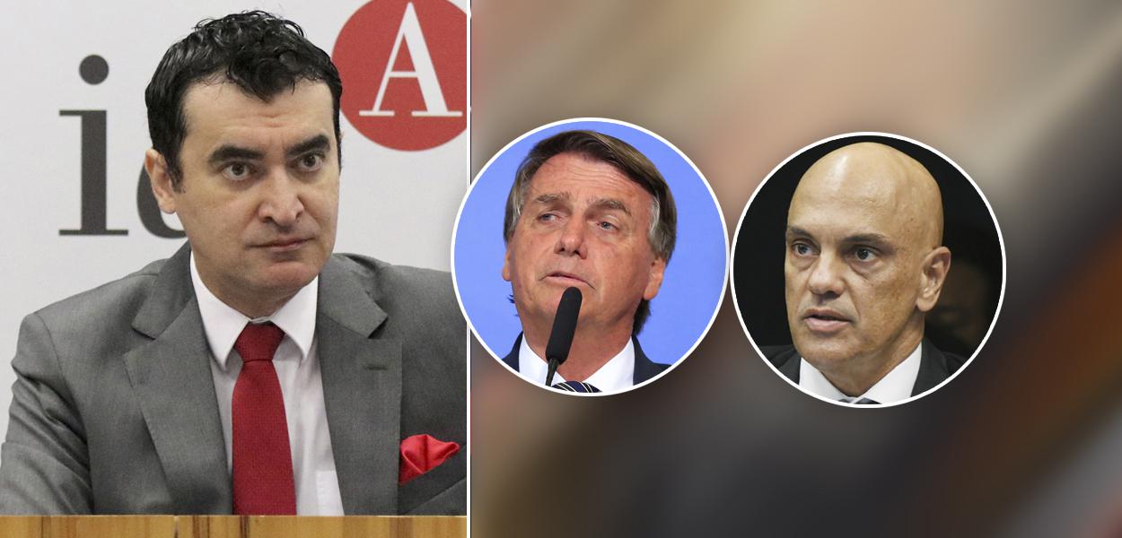 Alysson Mascara, Bolsonaro e Alexandre de Moraes