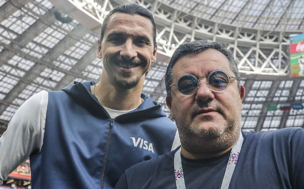 Ibrahimovic e Mino Raiola