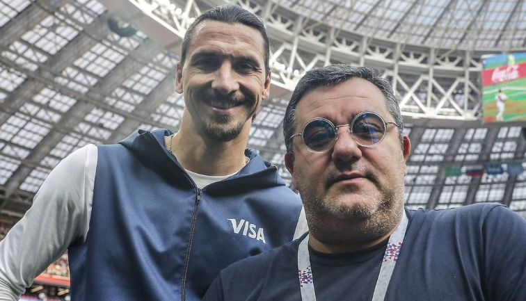 Ibrahimovic e Mino Raiola