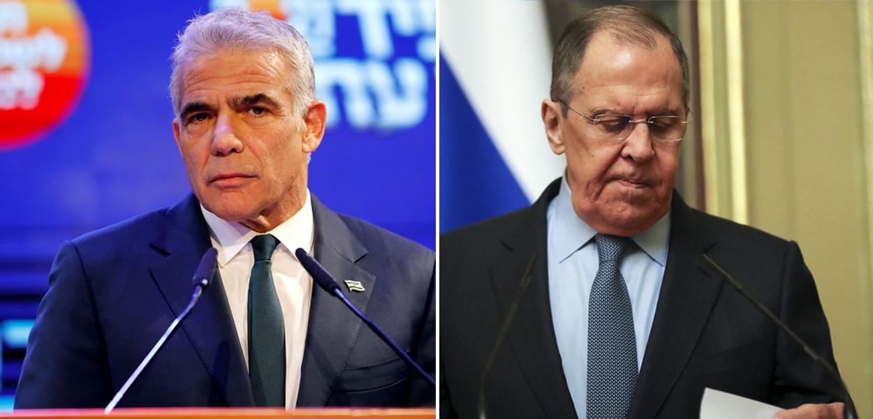 Yair Lapid e Sergei Lavrov