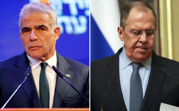 Yair Lapid e Sergei Lavrov