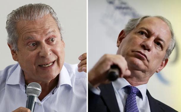 José Dirceu e Ciro Gomes