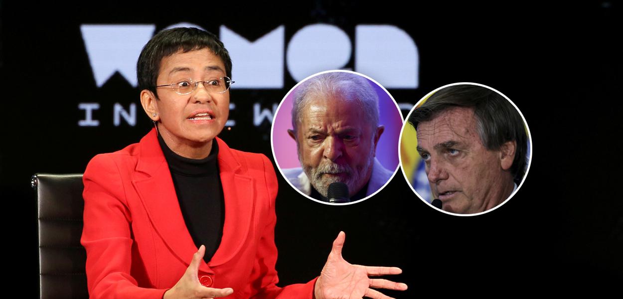 Maria Ressa, Lula e Jair Bolsonaro