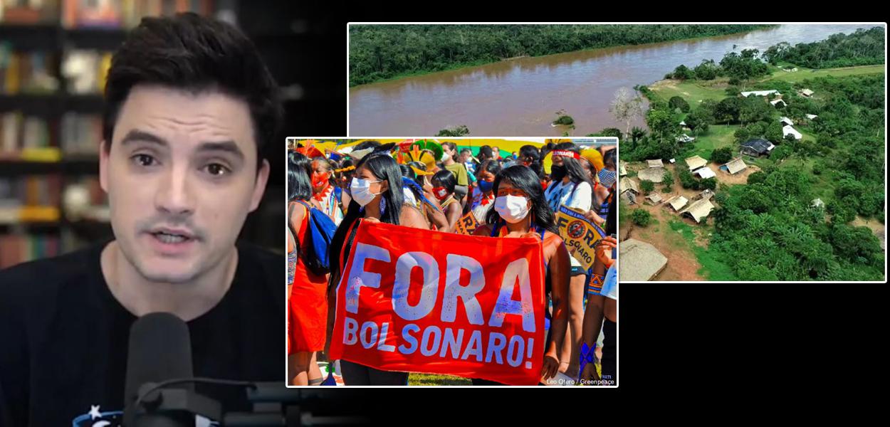 Felipe Neto, ato de índios contra Jair Bolsonaro e a região de Waiakás, em Roraima