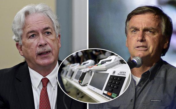 William Burns e Jair Bolsonaro