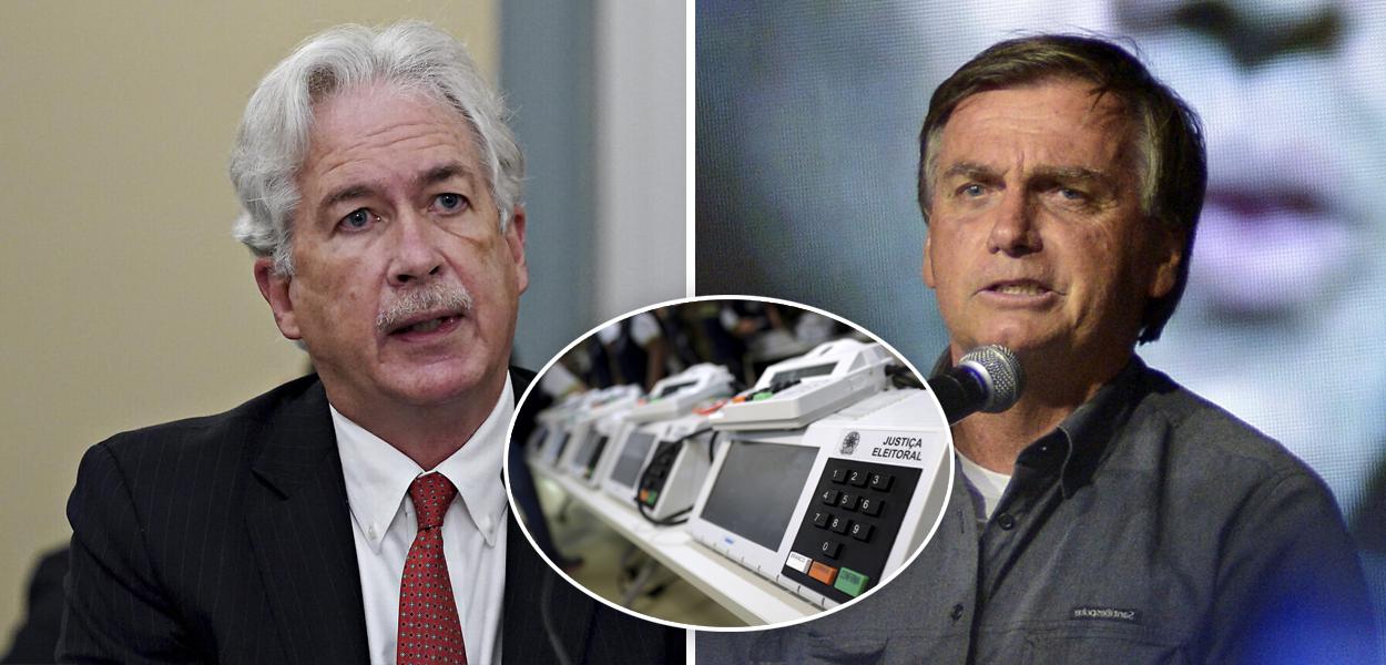 William Burns e Jair Bolsonaro