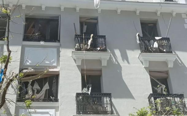 Explosão em prédio em Madri mata duas pessoas e fere 18 Imagem obtida de vídeo 06/05/2022