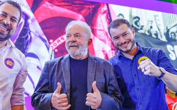 Guilherme Boulos, Lula e Juliano Medeiros