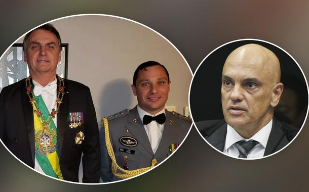 Bolsonaro, general Mauro Cid e Alexandre de Moraes