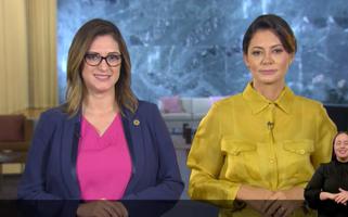 Cristiane Rodrigues Brito e Michelle Bolsonaro