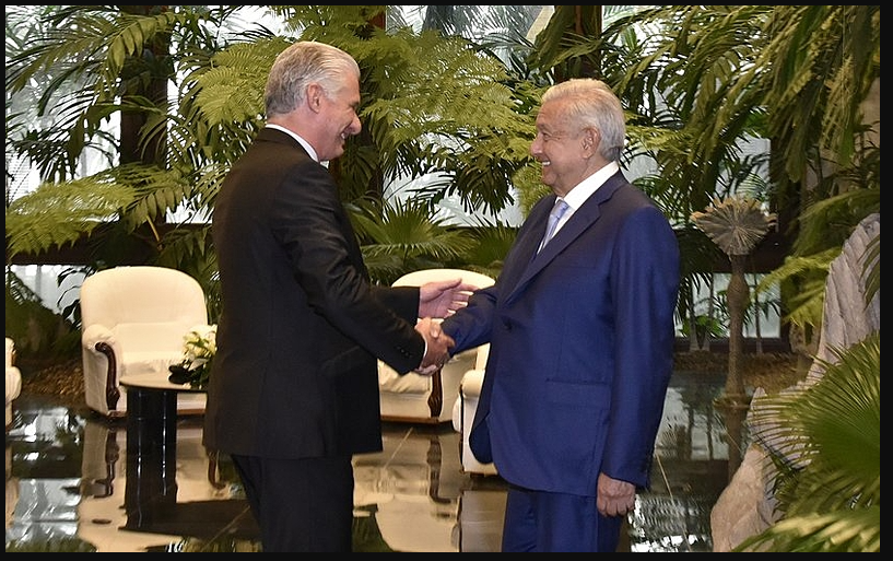 Miguel Díaz-Canel e Andrés Manuel López Obrador se reuniram em Havana para assinar novos acordos de cooperação entre Cuba e México