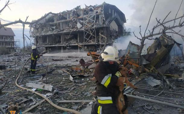 Ataque russo em Odessa