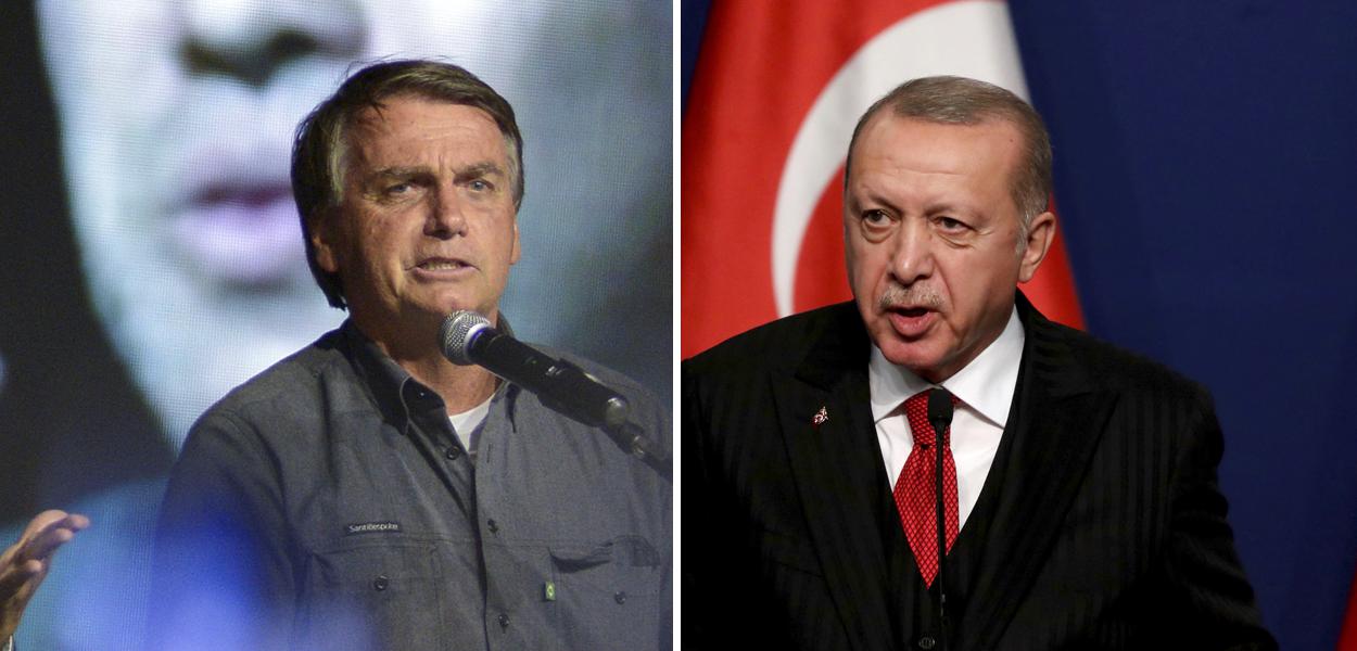 Jair Bolsonaro e Recep Tayyip Erdoğan