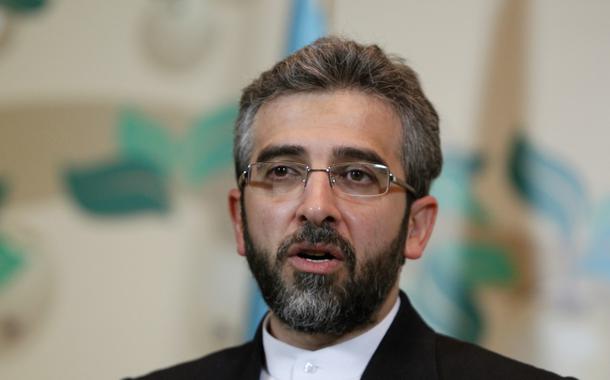 Iran's deputy negotiator Ali Bagheri speaks during a news conference in Almaty April 5, 2013.  REUTERS/Shamil Zhumatov