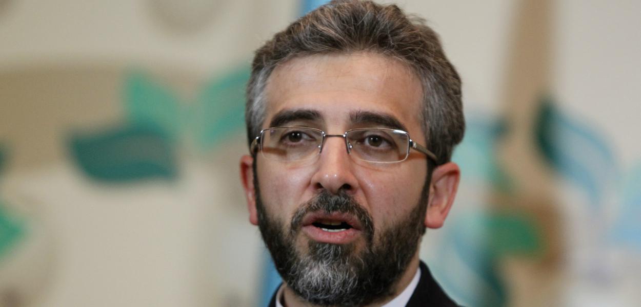 Iran's deputy negotiator Ali Bagheri speaks during a news conference in Almaty April 5, 2013.  REUTERS/Shamil Zhumatov