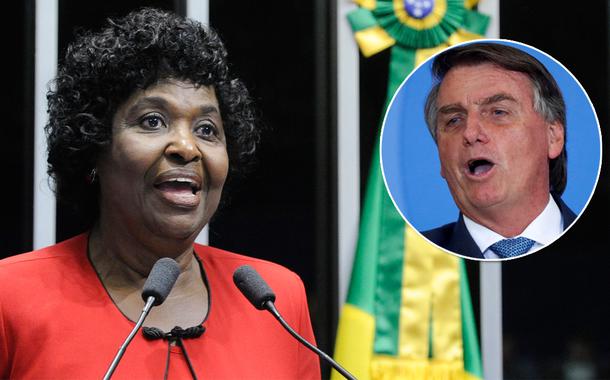 Benedita da Silva e Jair Bolsonaro