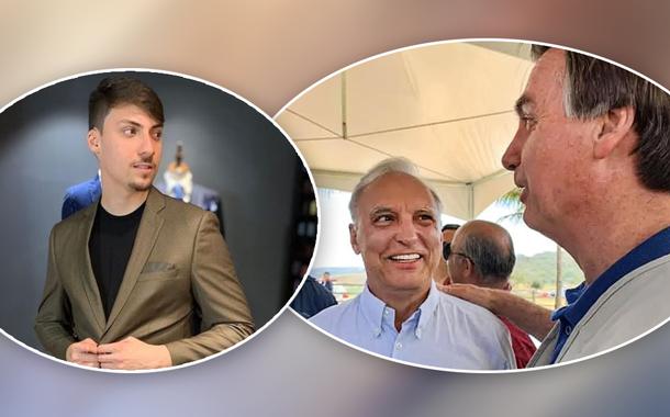 Jair Renan Bolsonaro e Luís Felipe Belmonte com Bolsonaro