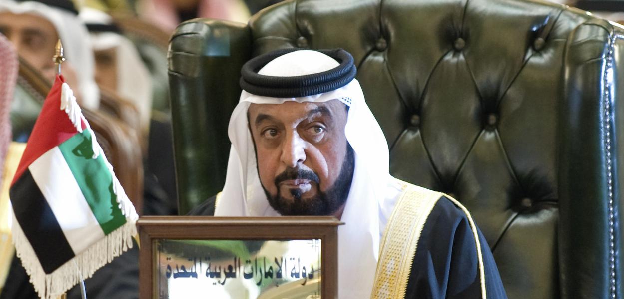 Presidente dos Emirados Árabes Unidos. xeique Khalifa bin Zayed al-Nahyan