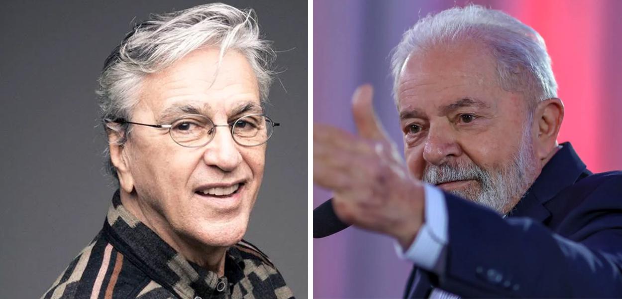 Caetano Veloso e o ex-presidente Luiz Inácio Lula da Silva