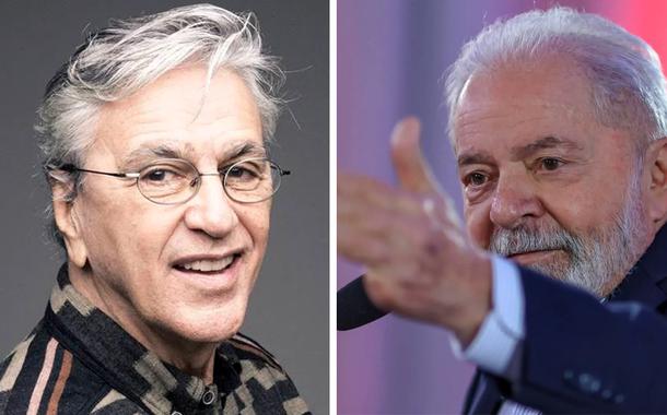 Caetano Veloso e o ex-presidente Luiz Inácio Lula da Silva