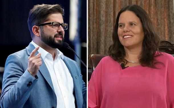 Gabriel Boric e Maya Fernández
